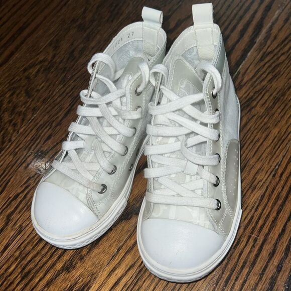 DIOR Oblique Technical Fabric Kids' B23 High-Top Sneaker 27 - Picture 7 of 16